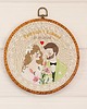 Ślub - inne Personalizowana pamiątka ślubna, haft w oprawie vintage 2
