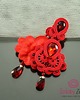 kolczyki soutache Czerwone kolczyki sutasz 5