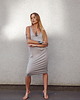 sukienki midi damskie Sukienka z odkrytymi plecami SEXY SILVER z wiskozy 2