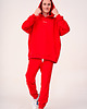 bluzy męskie Hoodie Oversize Red 1