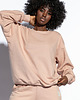 bluza bez kaptura damska Bluza damska crewneck F1809 BEŻOWA 4