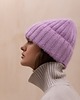 czapki damskie Czapka Double mohair lawendowa 1
