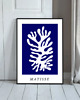 grafiki i ilustracje PLAKAT indygo , abstrakcja, matisse, granatowy 4