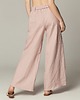 spodnie materiałowe damskie Lniane spodnie Monte-Carlo róż 2