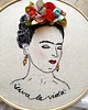 Ozdoby na ścianę Obrazek Frida Kahlo  ręcznie haftowana dekoracja ścienna 3