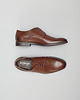 buty męskie Jasnobrązowe eleganckie buty sznurowane b014 2