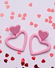 kolczyki z masy plastycznej Wiszące SERCA  edycja walentynkowa 1