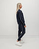 komplety damskie Sabela minimalistyczny komplet z lamówkami - Navy 1