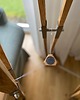 lampy podłogowe Lampa podłogowa LEEA - STEEL OAK.  Abażur fornir  dąb. 6