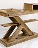 regały i półki Konsola Dębowa Loft Drewno Lite 120  cm  SKD-270 1