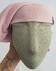 czapki damskie Ana Moroles, Czapka 100% merino, pudrowy róż 1