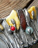 bransoletki wire wrapping Bursztyny-  bransoleta mankiet CUFF 3
