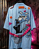 t-shirt damskie Lou Vitou Cyber Y2K Oversize Tee One of One Upcycled S-XL 4