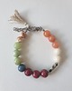 bransoletki z kamieni naturalnych Bransoletka BOHO ART jadeit, jaspis, bordo, rudy, krem, mięta 5