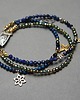 bransoletki z kamieni naturalnych Lapis, hematyt, szafir, spinel /trio bransoletka/  - Szlachetna kolekcja 4