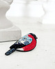 broszki Broszka GIL 2 ręcznie haftowana przypinka polskie ptaki 2
