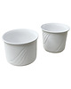 doniczki Para donica osłonek ceramicznych, Duemler & Breiden Niemcy, lata 70. 1