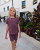 shorty dla dziewczynki Krótkie spodenki dziewczęce - śliwka 4