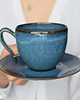 filiżanki Filiżanka z Sercem Wewnątrz Ceramiczna Morska 270ml 3