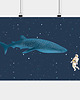 plakaty Plakat Rekin Wielorybi w kosmosie 2