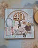 kartki scrapbooking Kobieca kartka na 40-stkę/40-ste urodziny 1