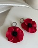 kolczyki z masy plastycznej Kolczyki maki z gliny polimerowej. Handmade 3