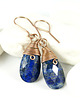 kolczyki wire wrapping Kolczyki z lapis lazuli 1