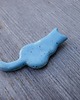 magnesy Ceramiczny magnes kot turkusowy w kropki 1