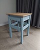 stołki Własnoręcznie malowany handmade taboret w pastelowych kolorach art deco 1