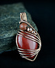 wisiory Jaspis mokait wisiorek wire wrapping 2