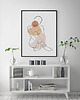 plakaty Plakat KOBIETA kontur abstrakcja linie 0487 2