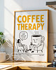 plakaty Plakat kawowy "Coffee Therapy" - Druk Pigmentowy 6