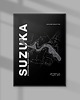 plakaty Plakat Tory wyścigowe - Suzuka 1