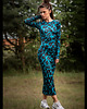 sukienki maxi damskie Dopasowana sukienka - Selena Deep Tropic 1