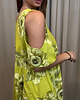 sukienki maxi damskie Lniana sukienka Verde 2