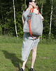 torby XXL Torba hobo XXL - szary, pomarańcz 3