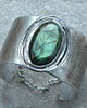 bransoletki wire wrapping Zielonozłoty labradoryt      - BRANSOLETA MANKIET - CUFF 3