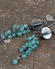 kolczyki wire wrapping Apatyt srebrne kolczyki 5