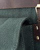 plecaki Zielony Plecak Męski Skórzany na Laptopa Belveder Forester BF51 4