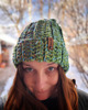 czapki damskie Czapka szydełkowa Gra w Zielone 3