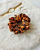 gumki do włosów Gumka jedwabna, scrunchie, frotka brązowa panterka MAXI 4