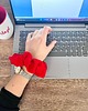 gumki do włosów Czerwona scrunchie do włosów PELA 8