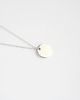 naszyjniki - inne Rhodium Plated Round Tag Necklace 1
