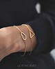 bransoletki złote 16k Gold Plated Teardrop Bracelet 1