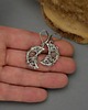 kolczyki wire wrapping Kolczyki księżyce kamień słoneczny wire wrapping 2
