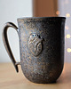 kubki Duży Kubek Złoty Ceramiczny z Sercem 550ml 7