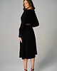 sukienki midi damskie Sukienka Kopertowa Romantic Black 4