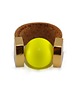 pierścionek z żywicy Neon Yellow Pearl Ring 1