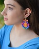 kolczyki soutache Etniczne  kolczyki soutache z pomponami 1