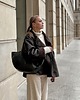 torby na ramię SHOPPER GINA M ciemny brąz szewro GOLD 3